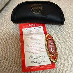 Coca-cola. Franklin mint. Collector, edition knife with case.